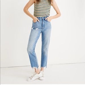 Madewell | High Rise Straight Distressed Jeans 26